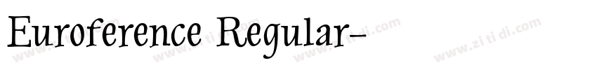 Euroference Regular字体转换